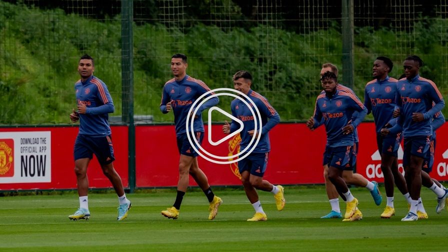 كاسيميرو في تدريبات اليونايتد