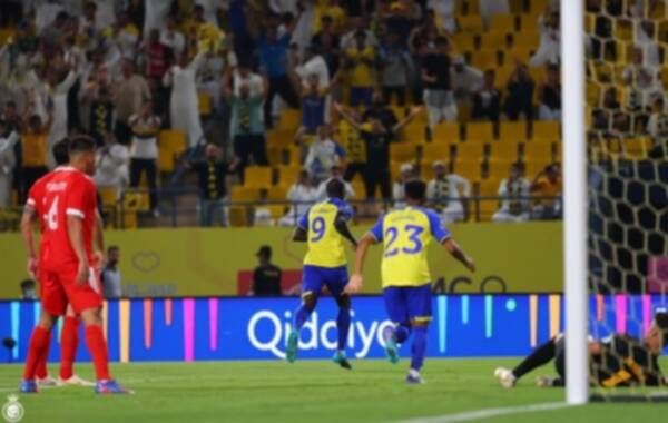 احتفال لاعبي النصر