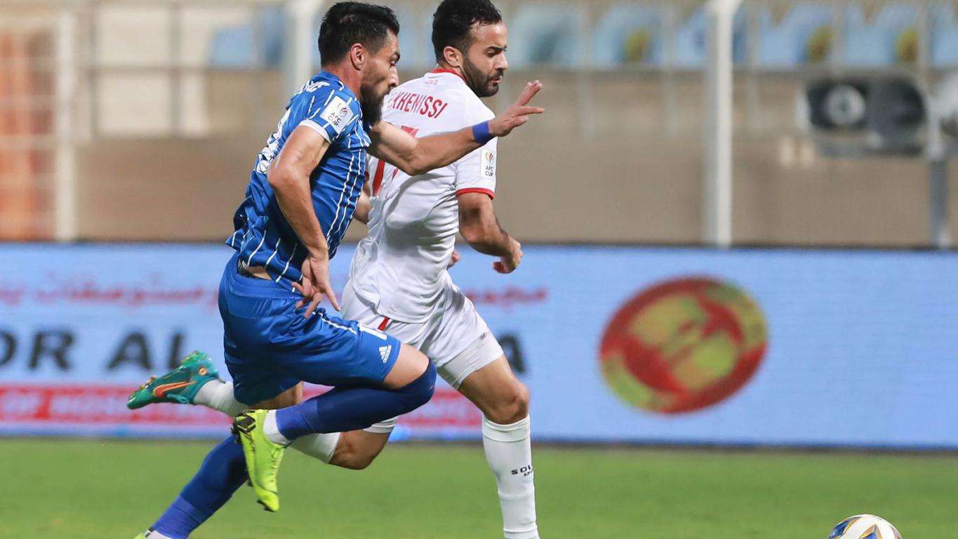 من مباراة الكويت وجبلة