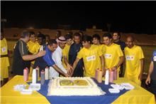 النصر يحتفل بعودة تدريباته