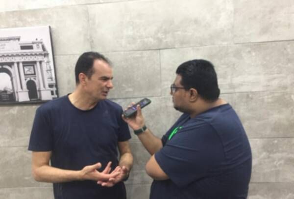 عبد الحميد بسيوني مع مراسل كووورة