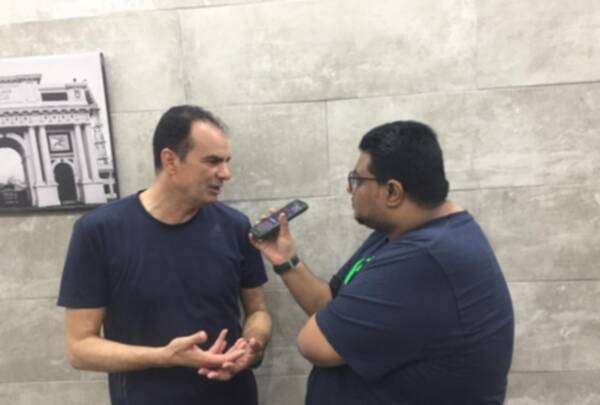 عبد الحميد بسيوني مع مراسل كووورة