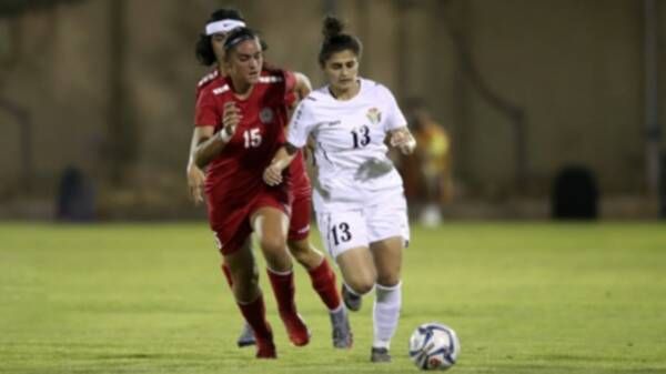 من مباراة الأردن ولبنان