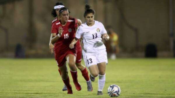 من مباراة الأردن ولبنان