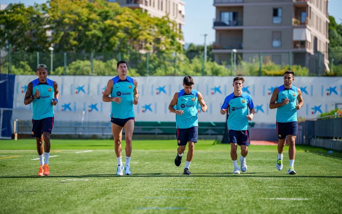 من تدريبات الفريق