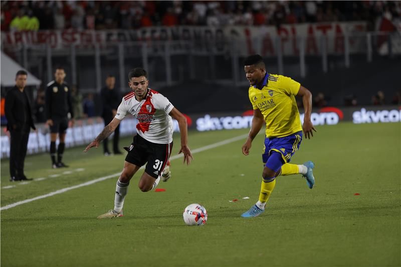 من مباراة سابقة بين بوكا جونيورز وريفر بليت