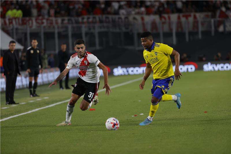 من مباراة سابقة بين بوكا جونيورز وريفر بليت