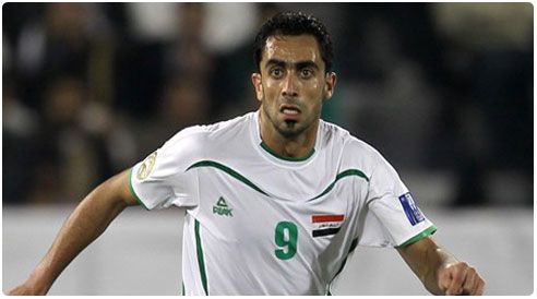 مصطفى كريم لاعب المنتخب العراقي