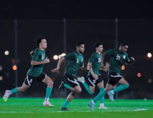 من مران المنتخب السعودي للشباب