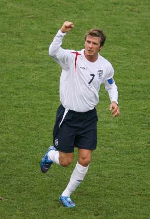 اللاعب الأنجليزى ديفيد بيكهام 