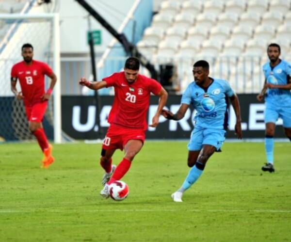 من مباراة بني ياس والبطائح