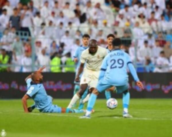 من مباراة النصر والباطن