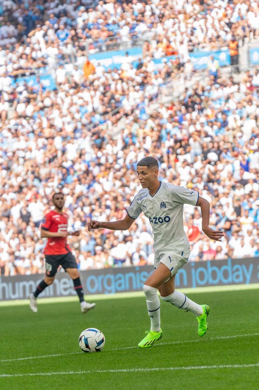 جانب من لقاء رين ومارسيليا