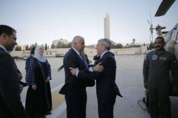 الرجوب يستقبل رئيس اللجنة الأولمبية الدولية توماس باخ