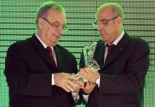 سمير زاهر (يسار) مع محمد روراوة (يمين)