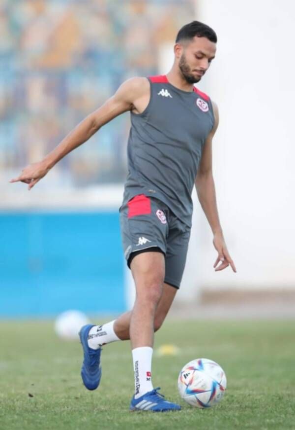 منتصر الطالبي في تدريبات منتخب تونس