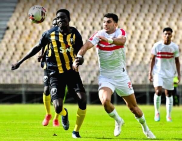 جانب من لقاء الذهاب بين الزمالك وإيليكت
