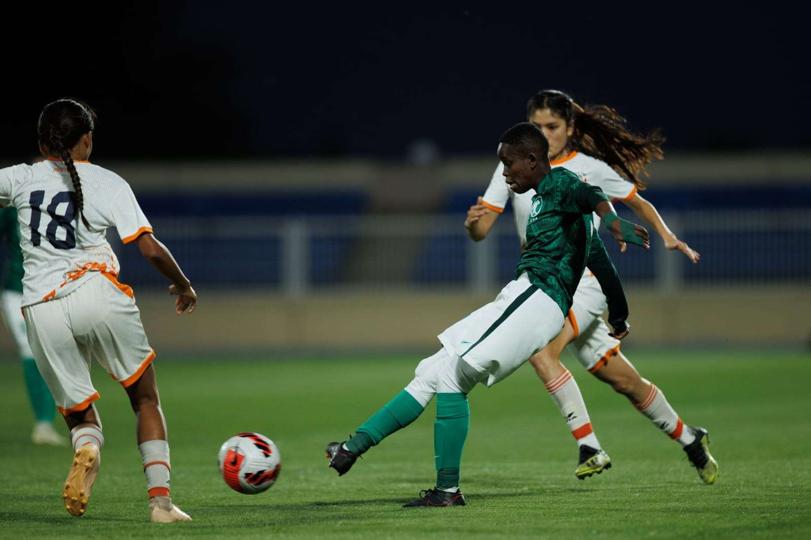 من مباراة السعودية وبوتان