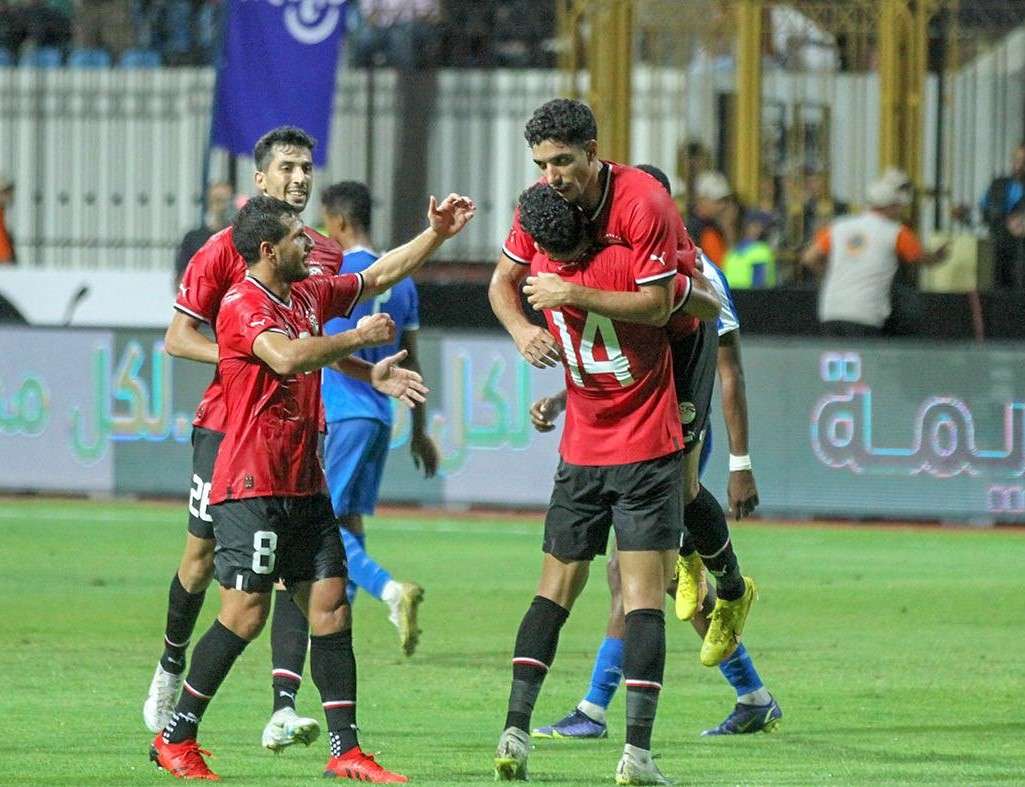 عمر مرموش بعد تسجيله هدف التقدم للفراعنة