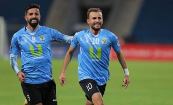 أبو جلبوش وفرحة تسجيل هدفه الثاني