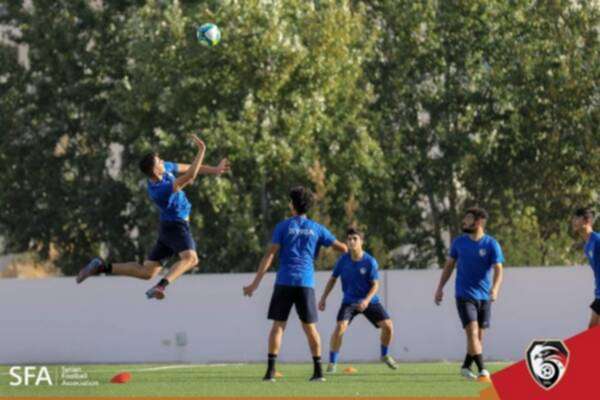من تدريبات منتخب سوريا للناشئين