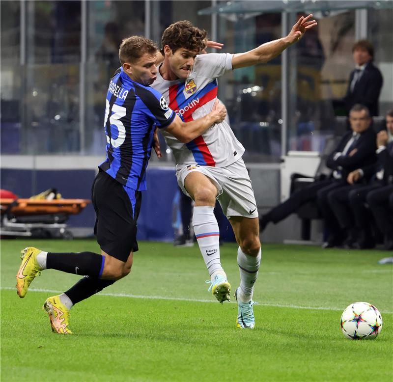 من مواجهة الأمس بين برشلونة والانتر