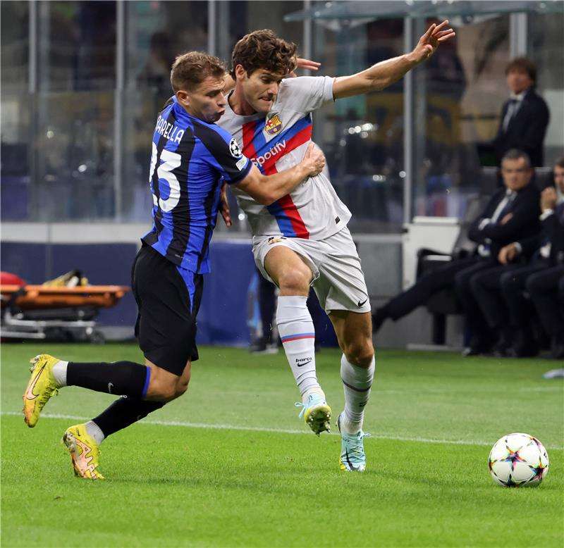 من مواجهة الأمس بين برشلونة والانتر