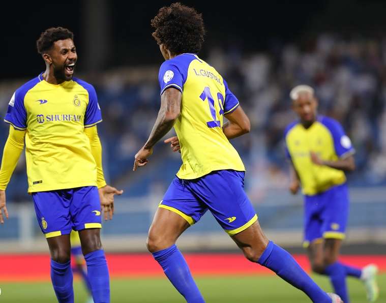 فرحة لاعبي النصر