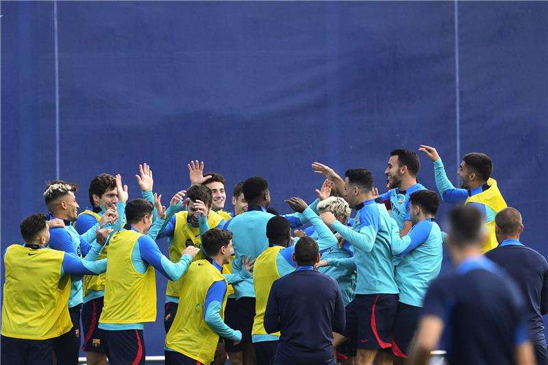 من تدريبات برشلونة