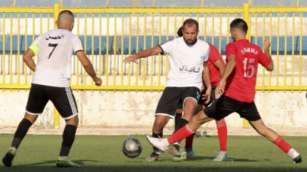 من مباراة صما مع الحصن