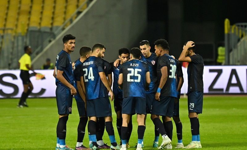 الزمالك بالطاقم الأزرق أمام فلامبو