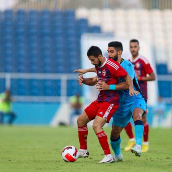 من مباراة بني ياس والشارقة