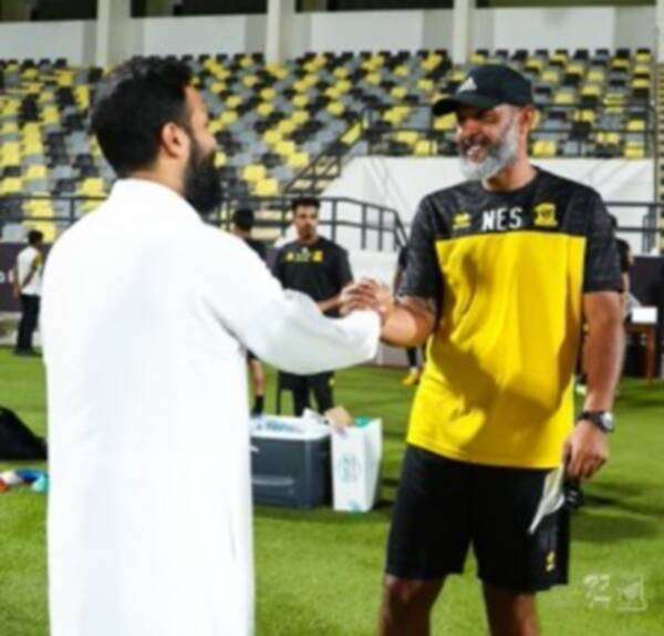 نونو سانتو في مران اتحاد جدة