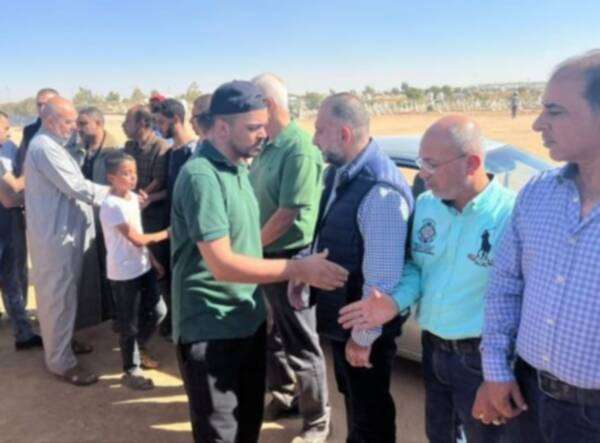 جانب من عزاء مشجع الوحدات