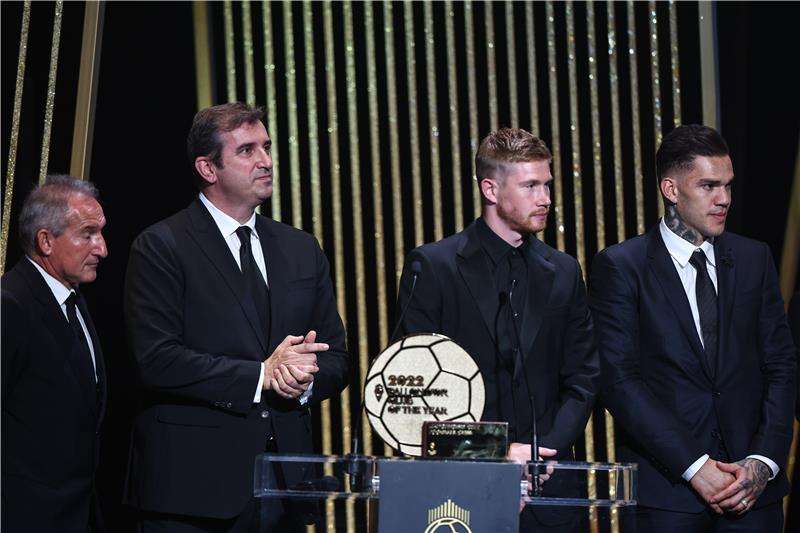 من مراسم فوز مانشستر سيتي بجائزة الفريق الأفضل