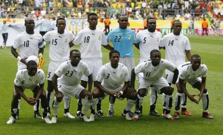 المنتخب الغانى فى مباراة اليوم 