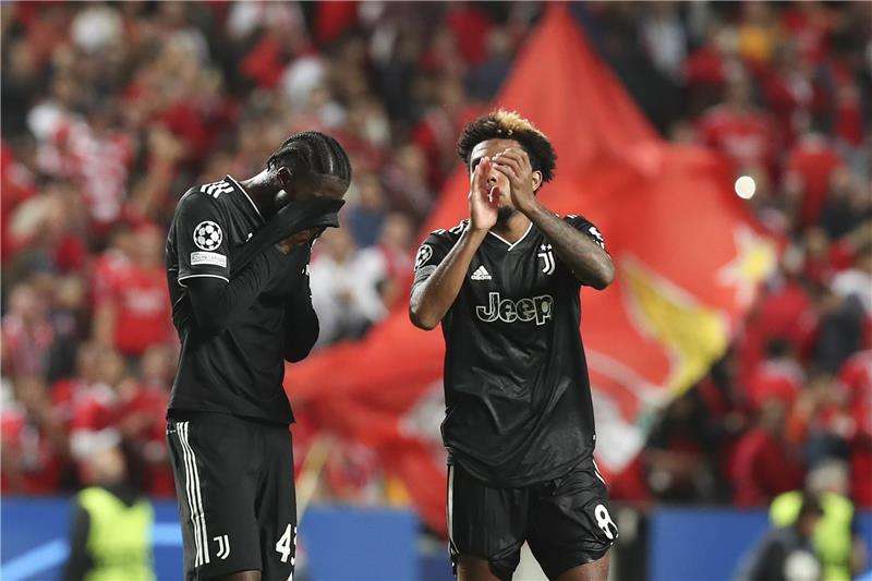 من مباراة يوفنتوس وبنفيكا