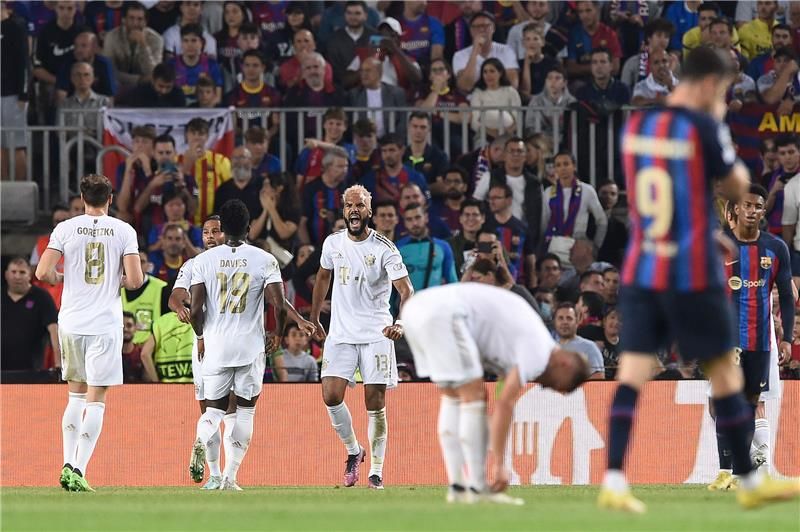 من لقاء برشلونة وبايرن ميونخ