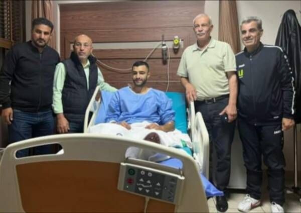 عمر مناصرة بعد اجراء العملية