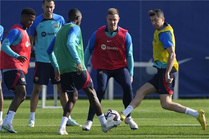 من تدريبات برشلونة