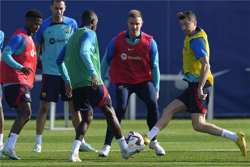 من تدريبات برشلونة