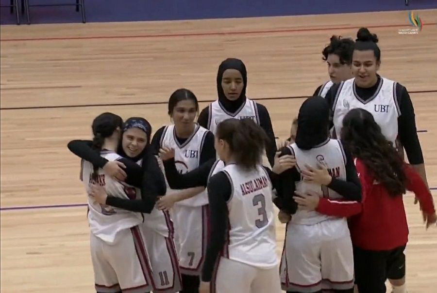 لاعبات جدة يونايتد بعد التأهل للنهائي