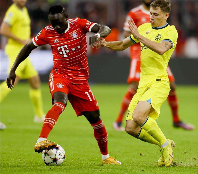 من مباراة بايرن وإنتر
