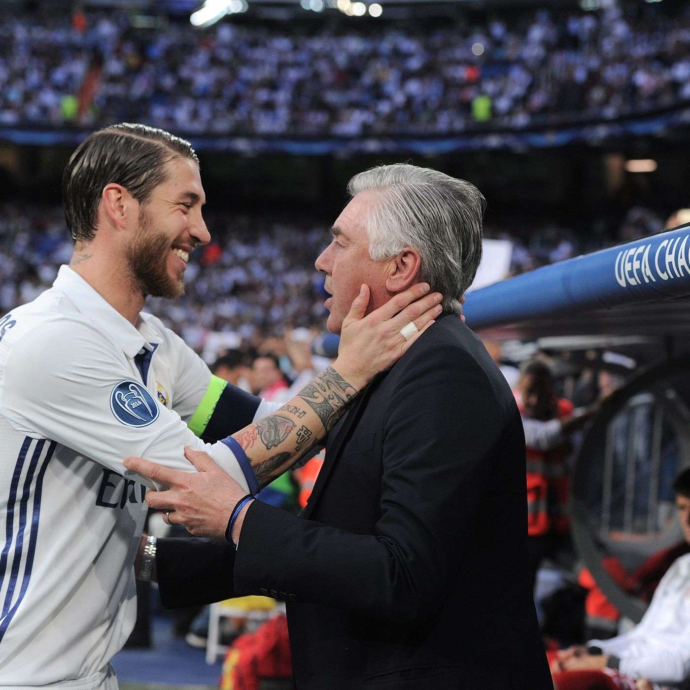 كارلو أنشيلوتي مع راموس