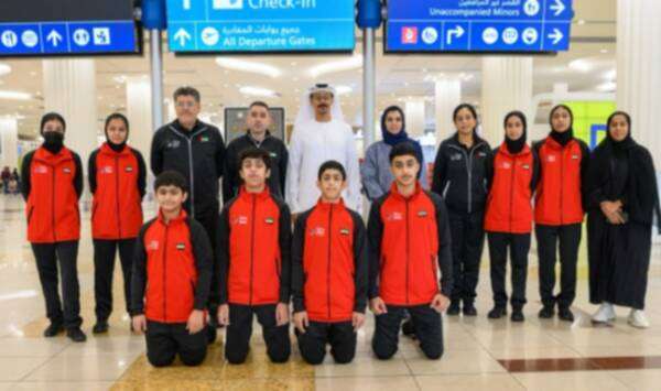 بعثة منتخب الإمارات للريشة الطائرة