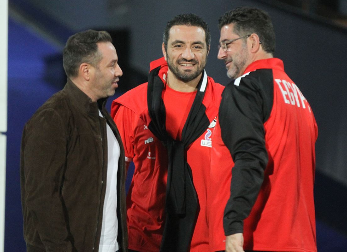 حازم إمام مع فيتوريا ومحمد غرابة مدير المنتخب