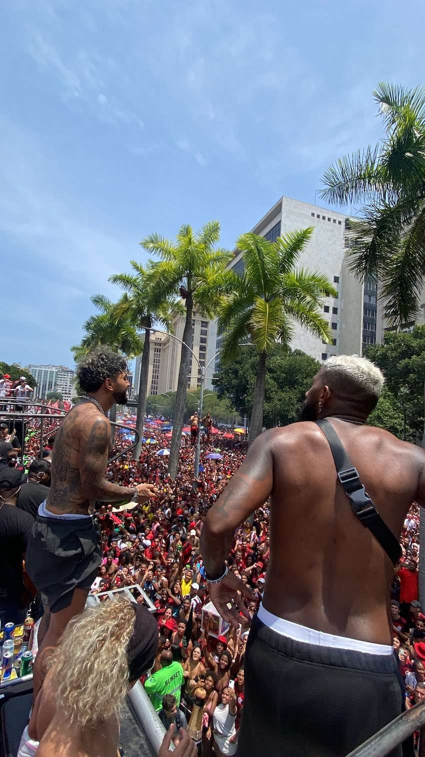 من احتفالات فلامنجو ( نقلًا عن حساب النادي على تويتر)