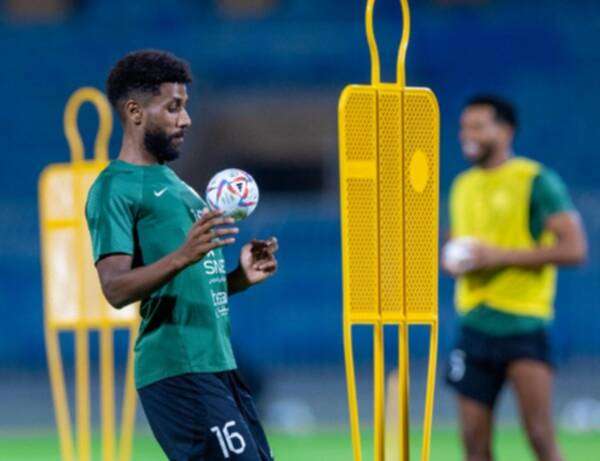 من مران المنتخب السعودي