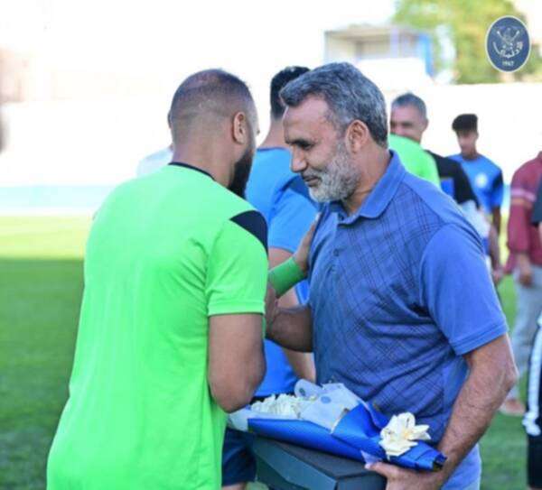 من حفل وداع طارق ثابت