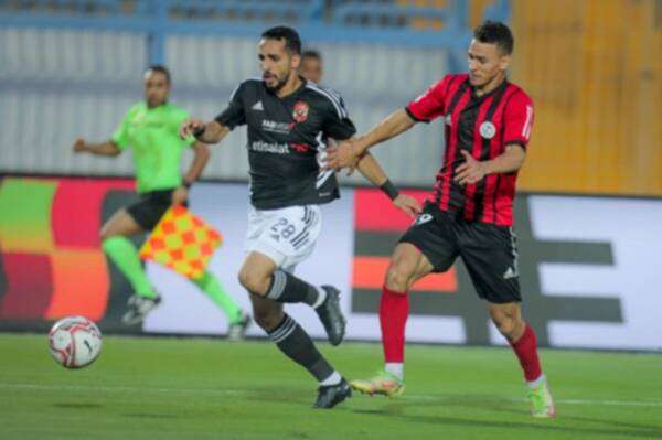 جانب من مباراة الأهلي والداخلية